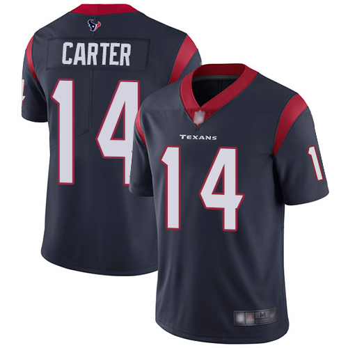 Houston Texans Limited Navy Blue Men DeAndre Carter Home Jersey NFL Football 14 Vapor Untouchable